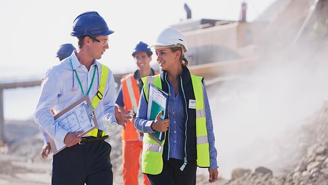 Group at Construction Site