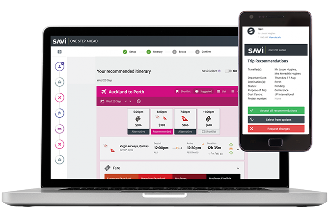 Travel booking software for business