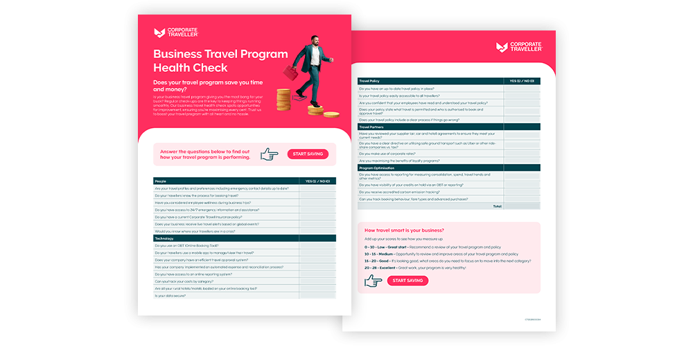 business travel program health check