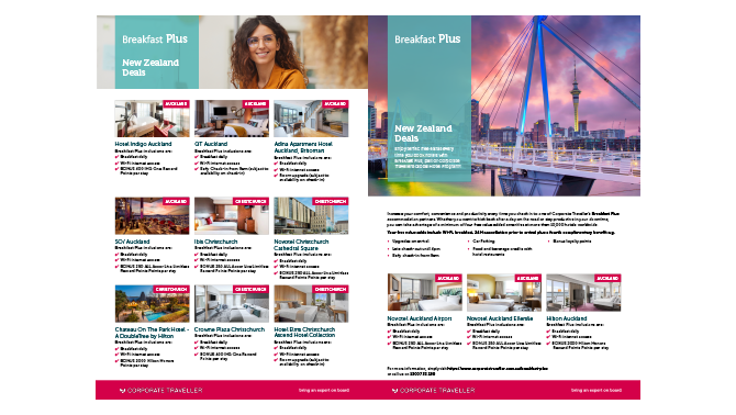 breakfast plus new zealand hotel deals