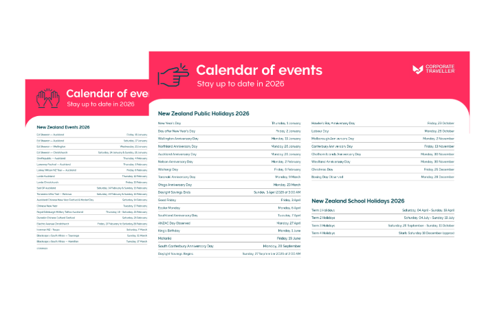 NZ 2026 events calendar 