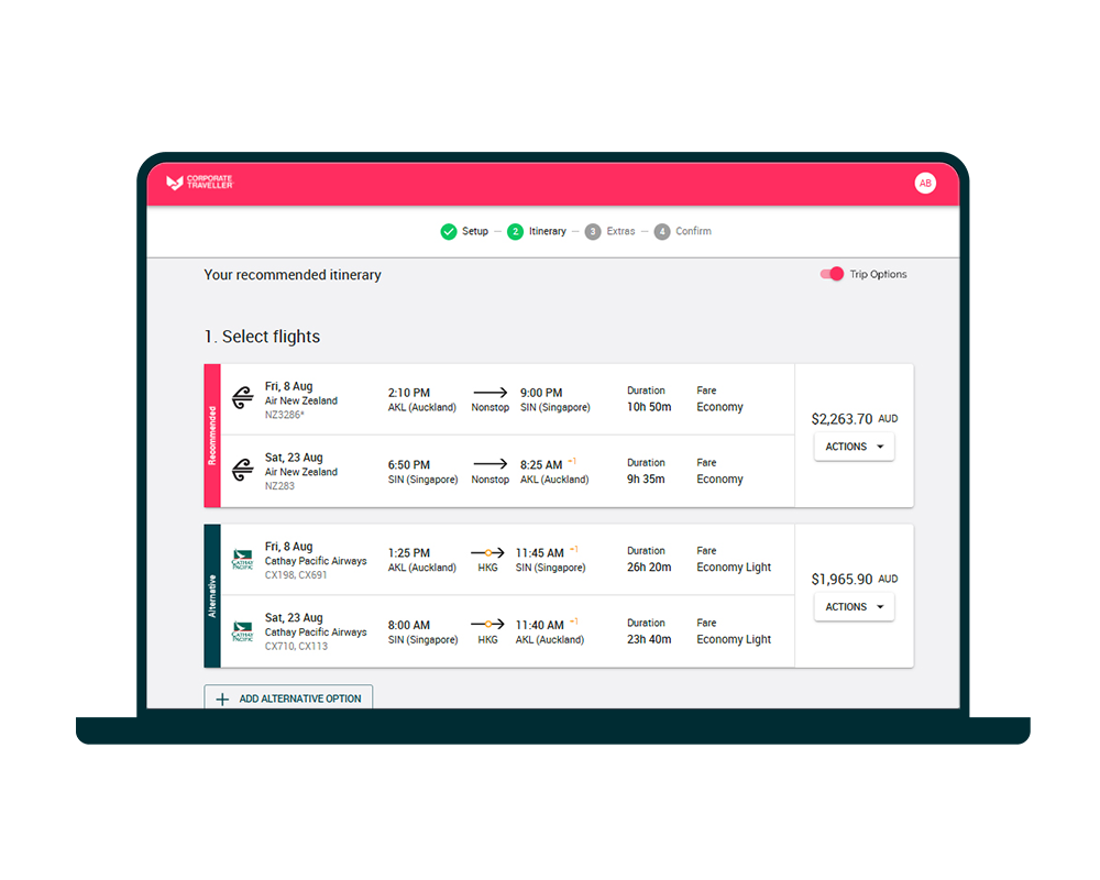 Trip Options