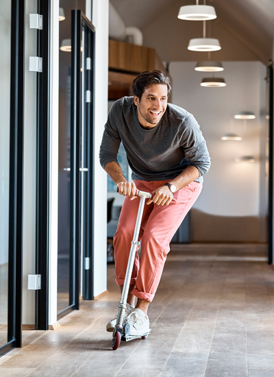 Scooter in office